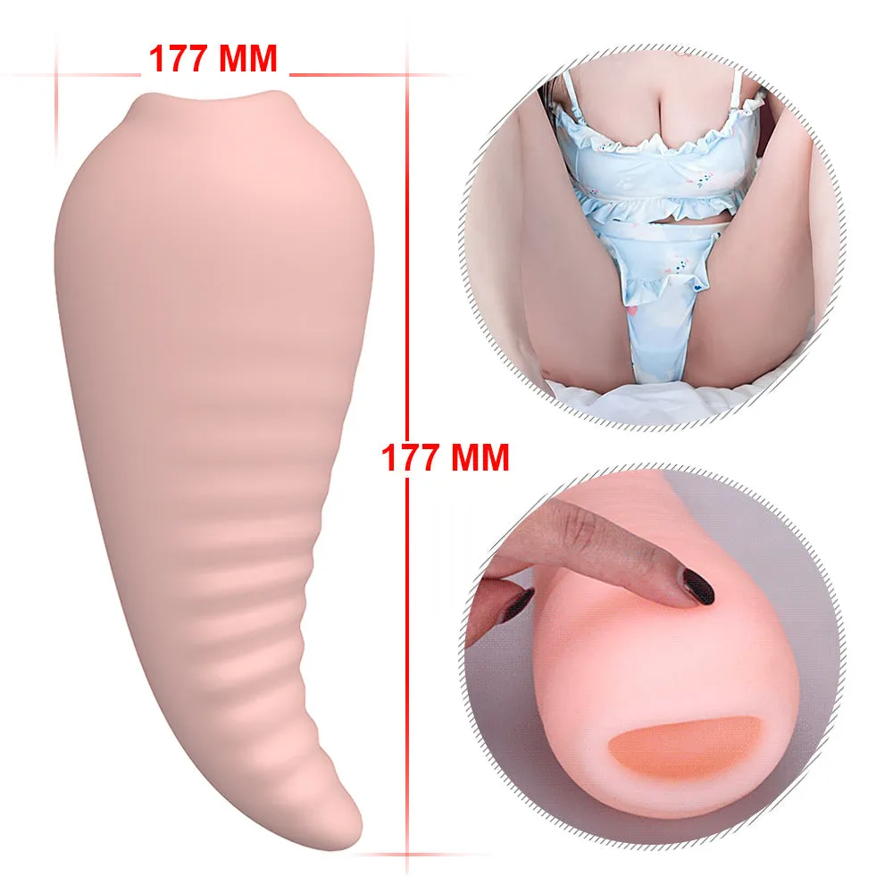 4D Realistic Deep Throat Male Masturbator Oral Silicone Portable Cock Stimulator