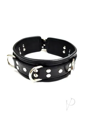 5 D Ring Collar Black