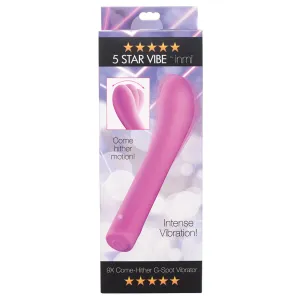5 Star 9x Come-Hither G-Spot Silicone Vibrator -  Pink