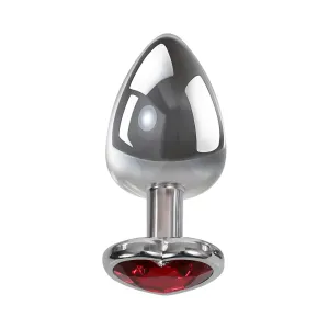 A&e Medium Red Heart Gem Anal Plug