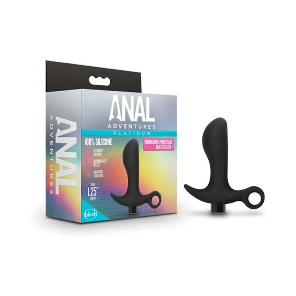 Anal Adventuresplatinum - Silicone Vibrating Prostate Massager 01 - Black