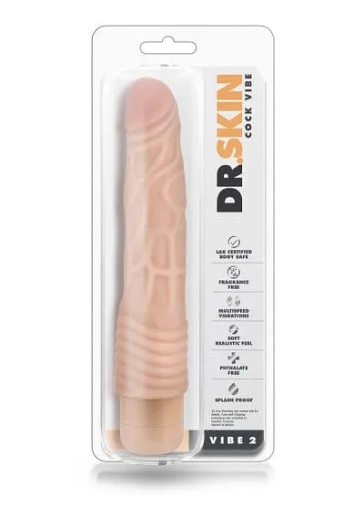 Blush Dr. Skin 9 Cock Vibe #2 Beige