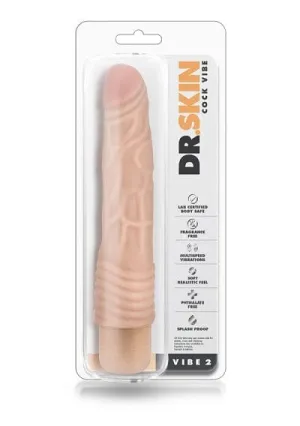 Blush Dr. Skin 9 Cock Vibe #2 Beige