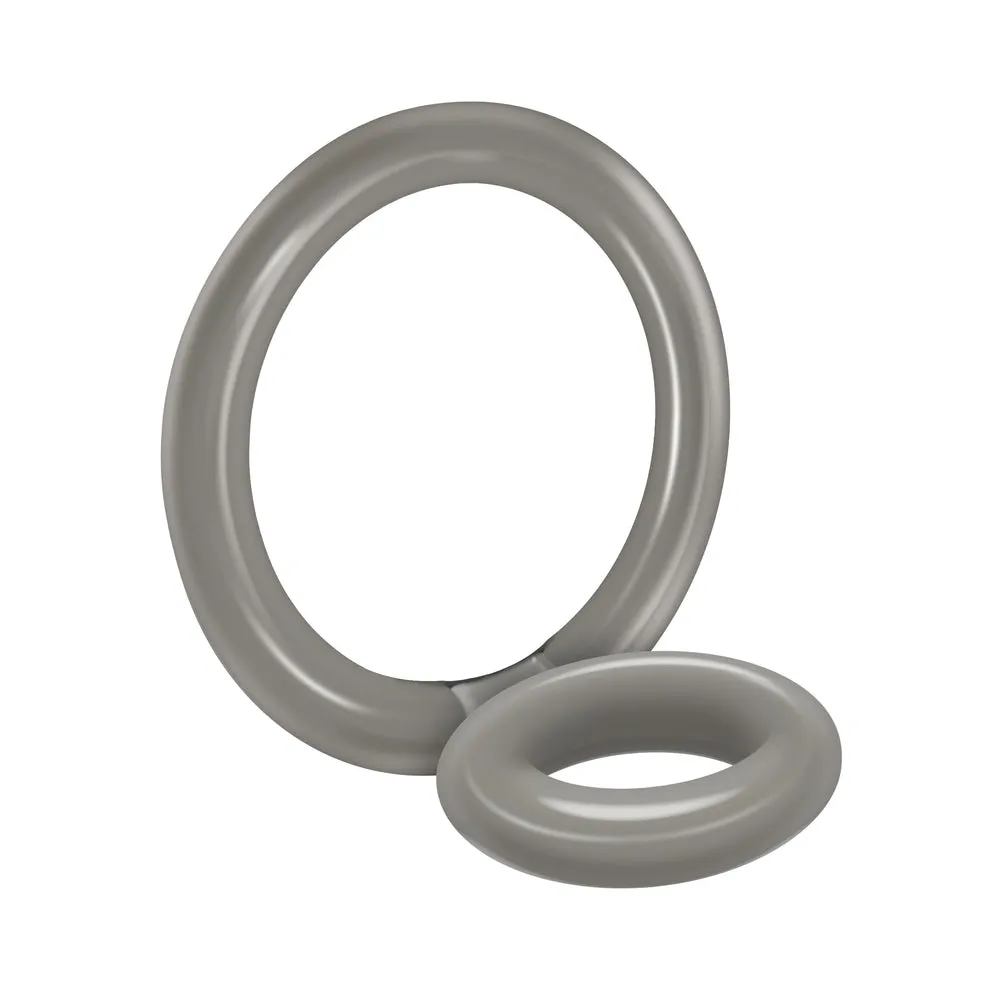 Bullseye Cock Ring Double Ring Smoke