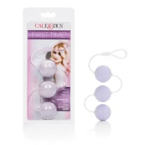 CalExotics First Time Love Balls Triple Lover Ben Wa Kegel Weights Purple
