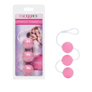 CalExotics First Time Love Balls Triple Lover Pink Ben Wa Kegel Weights
