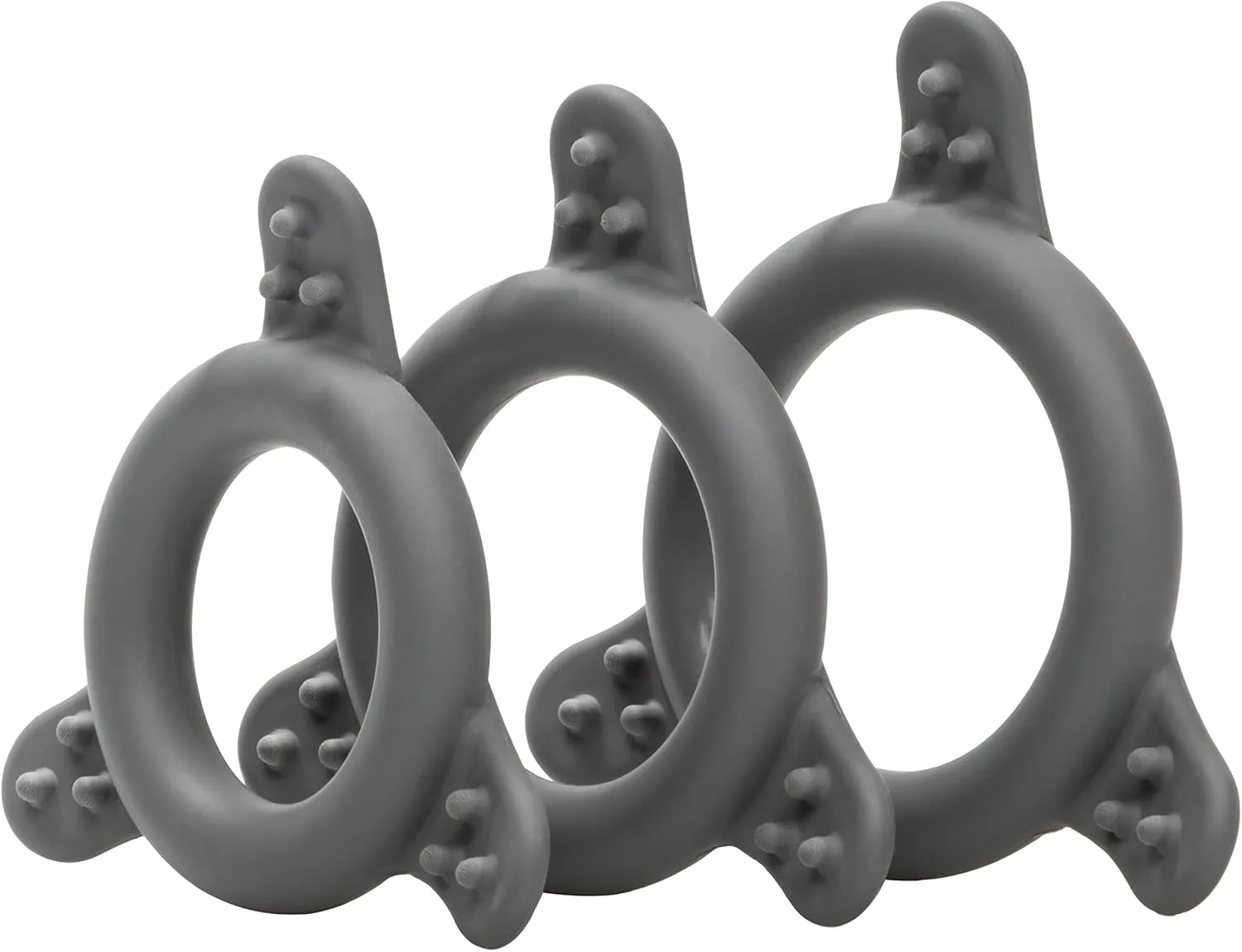 CalExotics Pro Series Silicone Cock Ring Set. Black