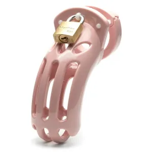 CB-X Chastity The Curve 3 3/4 Cock Cage Pink Kit