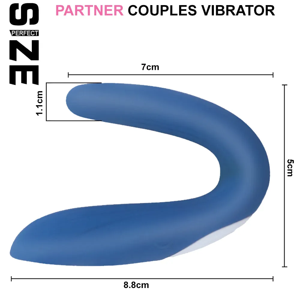 Couples G-Spot Vibrator Massager Wearable Clit Stimulator Vibe C Shape Sex Toy