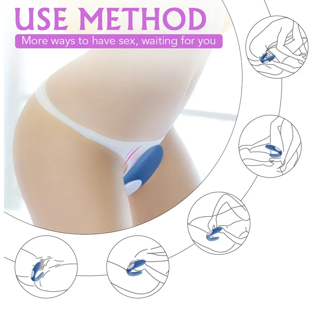Couples G-Spot Vibrator Massager Wearable Clit Stimulator Vibe C Shape Sex Toy