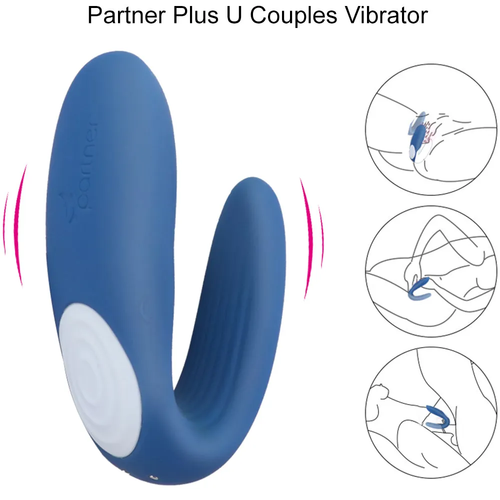 Couples G-Spot Vibrator Massager Wearable Clit Stimulator Vibe C Shape Sex Toy