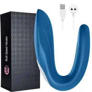 Couples G-Spot Vibrator Massager Wearable Clit Stimulator Vibe C Shape Sex Toy