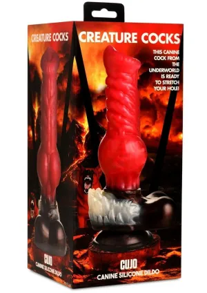 Creature Cocks Cujo Dildo Large Red/blk