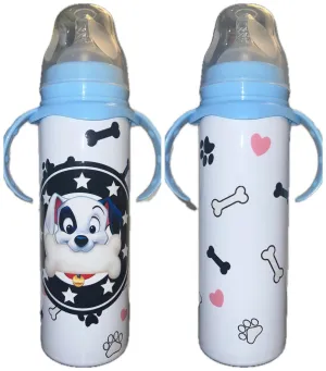 Dog Pup 8oz Stainless Steel Bottle