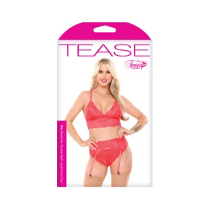 Erin Bralette.garterbelt/panty Pink L/xl