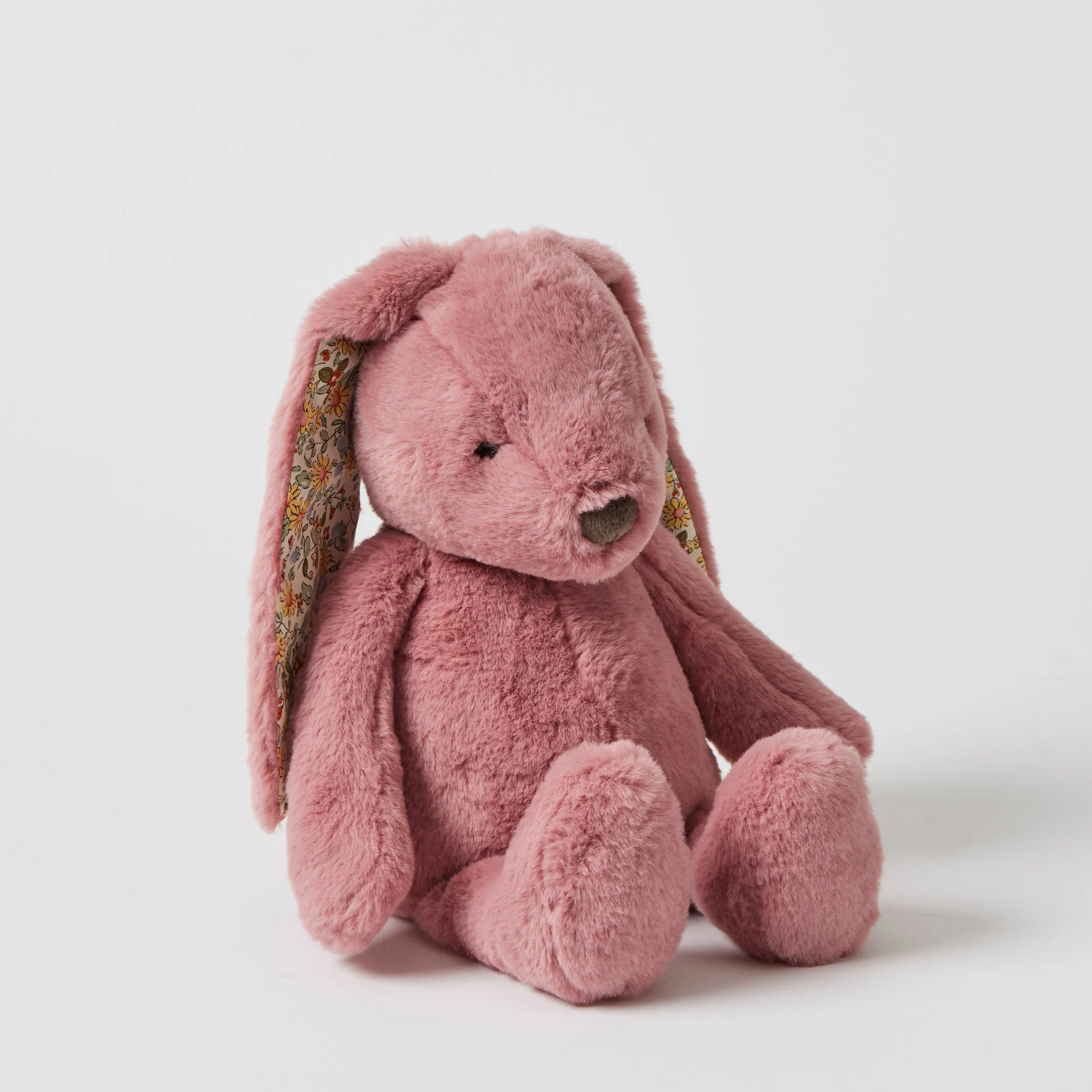 Floral Raspberry Bunny Toy by Jiggle & Giggle