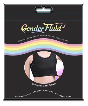 Gender Fluid Chest Compression Binder Black Medium