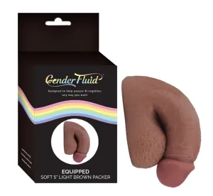 Gender Fluid Equipped Soft Packer 5 Light Brown