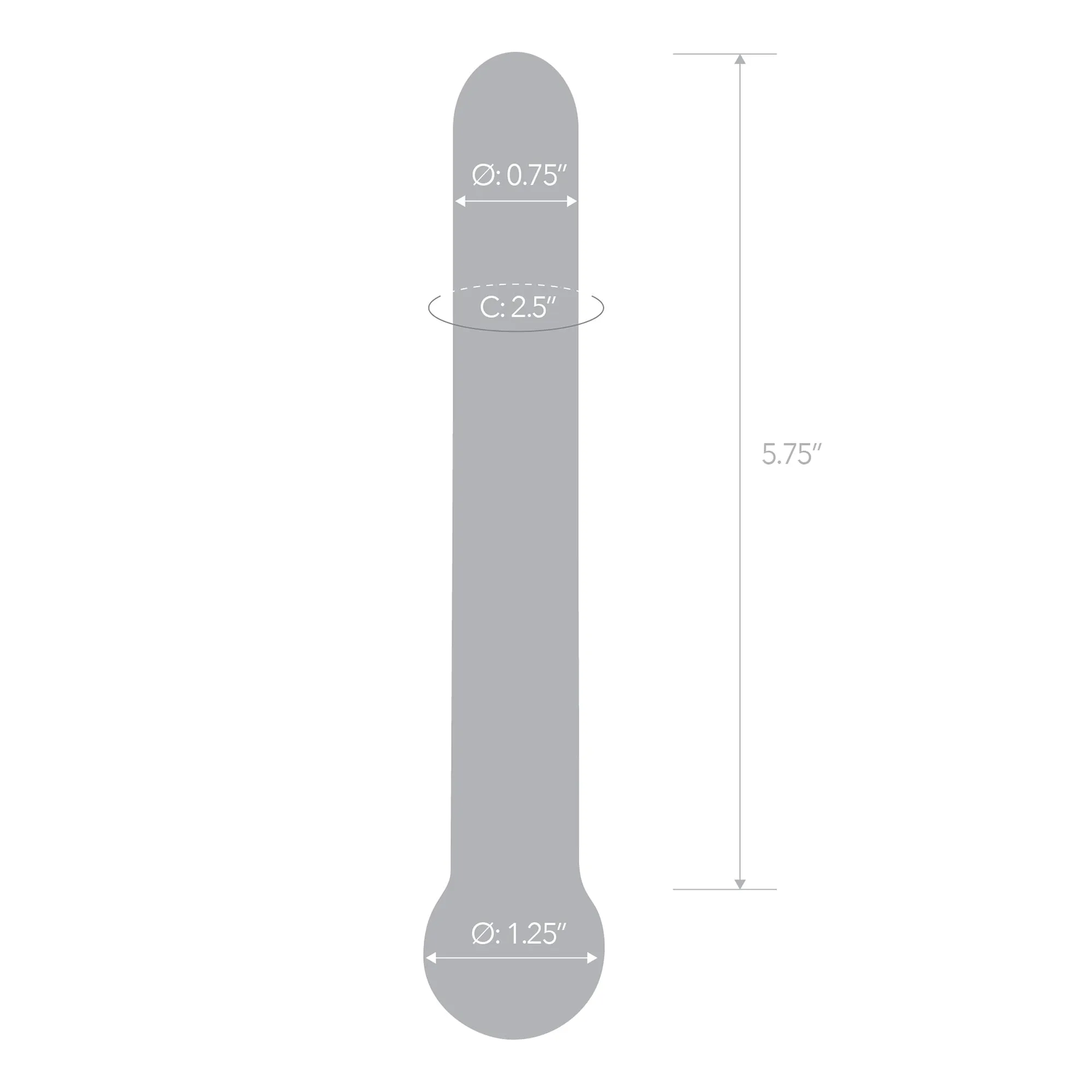 Glas - Straight Glass Dildo 7 (Clear)