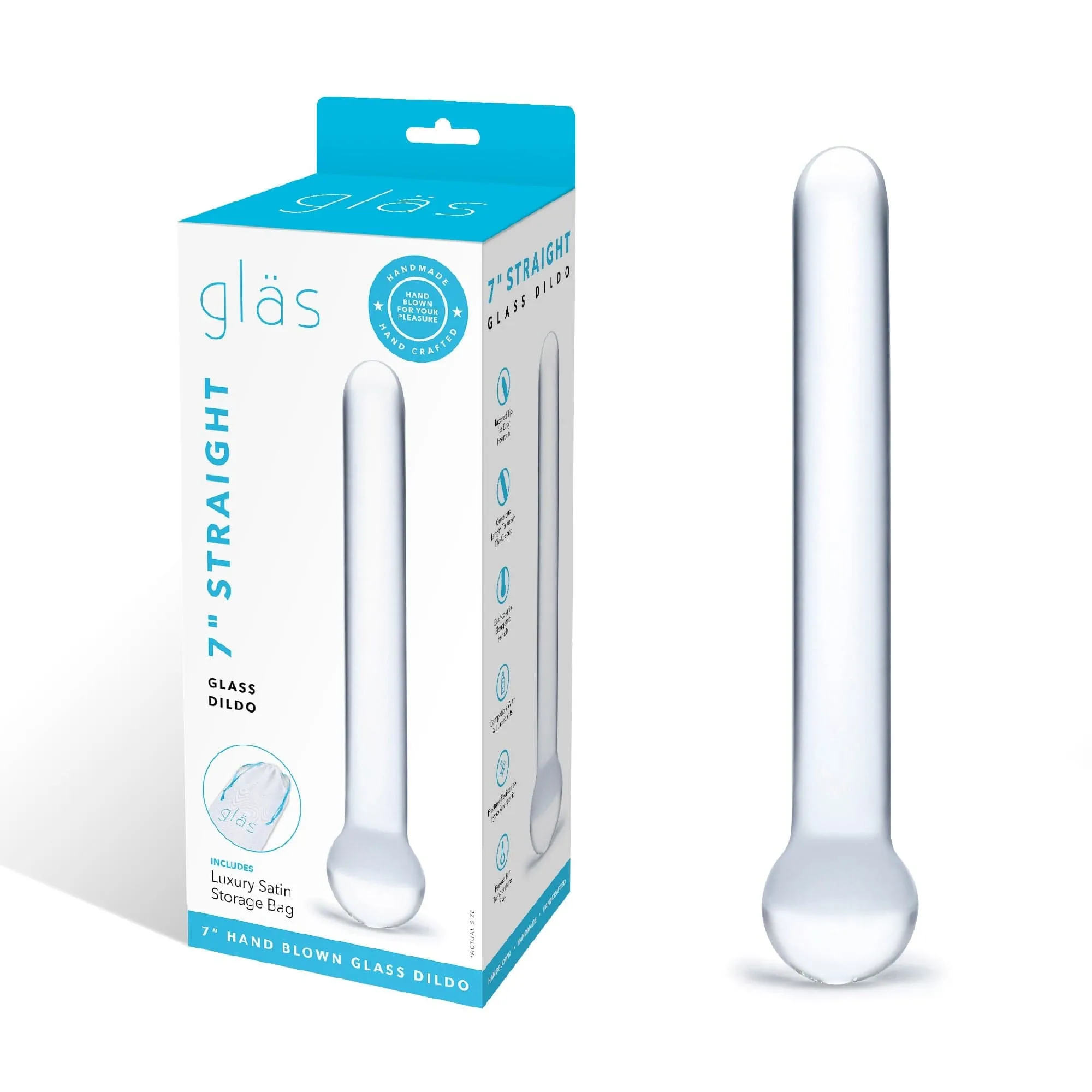 Glas - Straight Glass Dildo 7 (Clear)