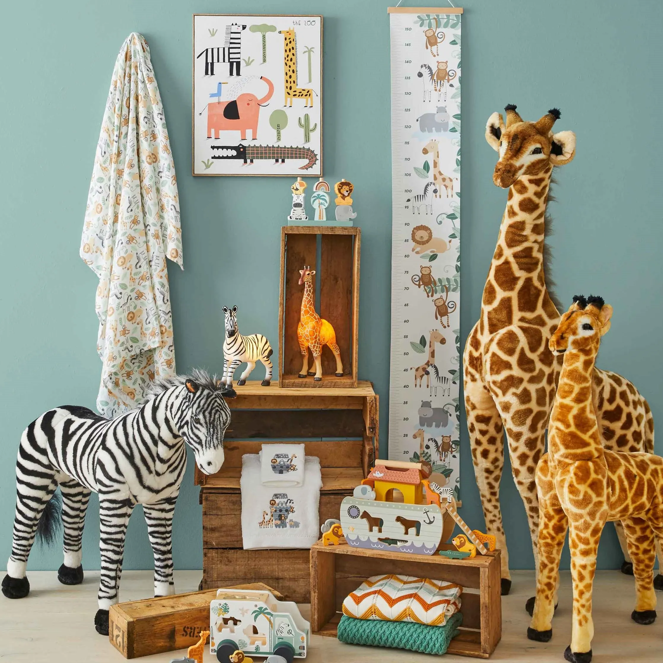 Large Standing Zebra by Jiggle & Giggle