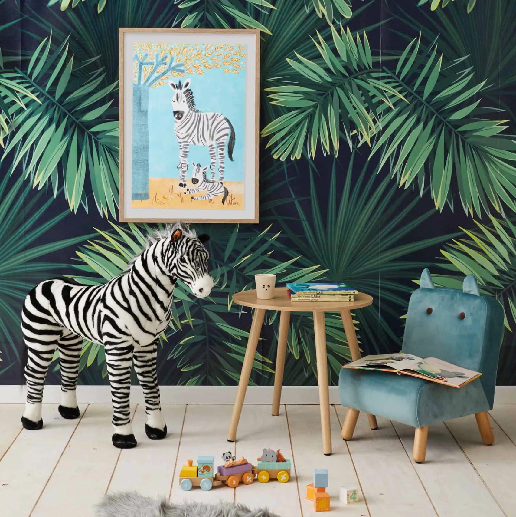 Large Standing Zebra by Jiggle & Giggle
