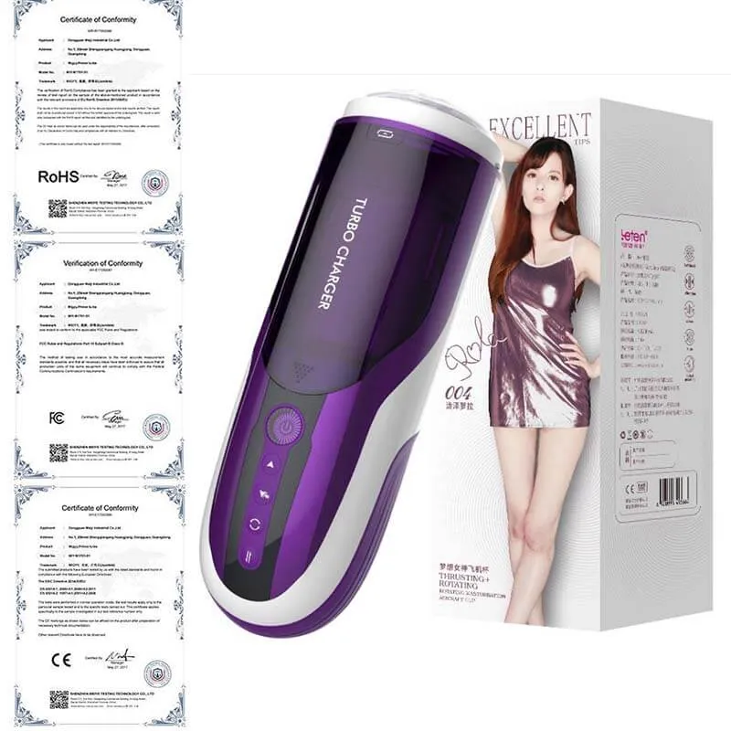 LETEN 4D Automatic Heating Piston Hands Free Masturbator