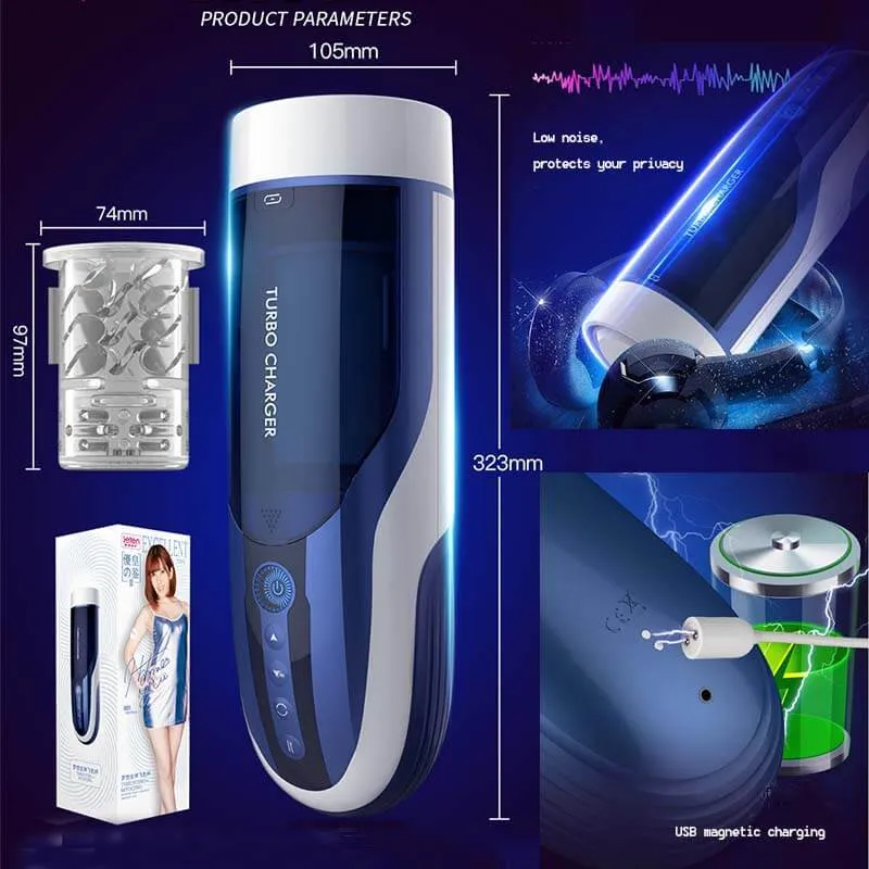 LETEN 4D Automatic Heating Piston Hands Free Masturbator