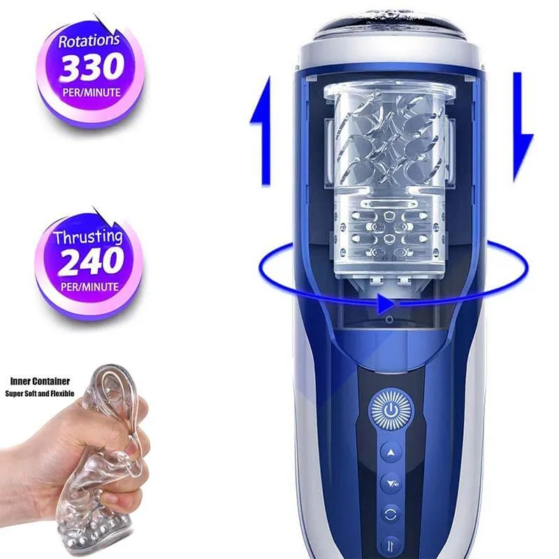 LETEN 4D Automatic Heating Piston Hands Free Masturbator