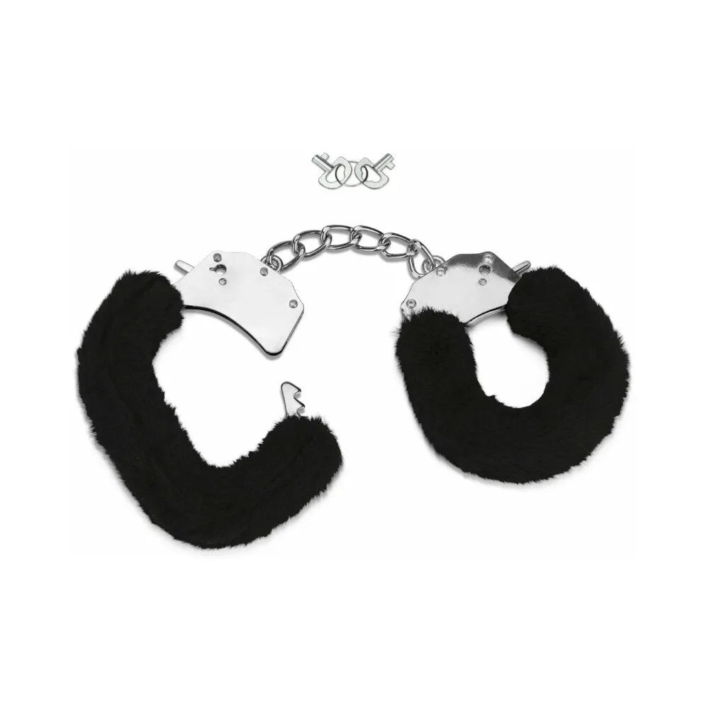 Me You Us Furry Handcuffs Black