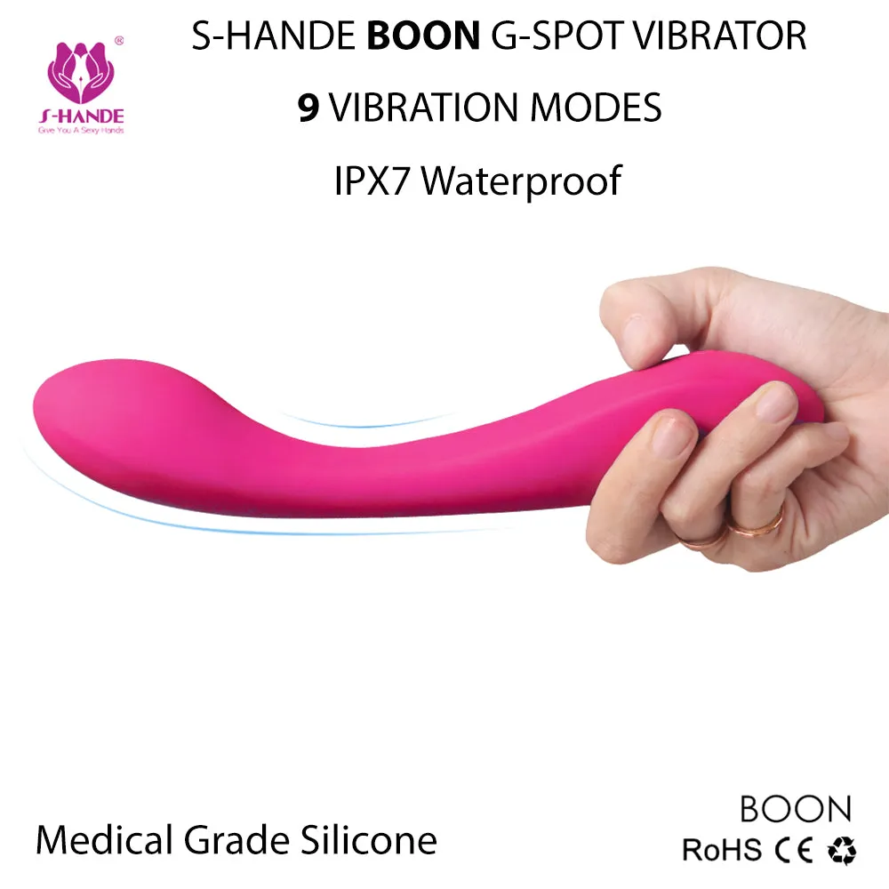 NEW S-Hande Boon Powerful Curved G Spot Vibrator Vaginal Anal USB Sex Toy