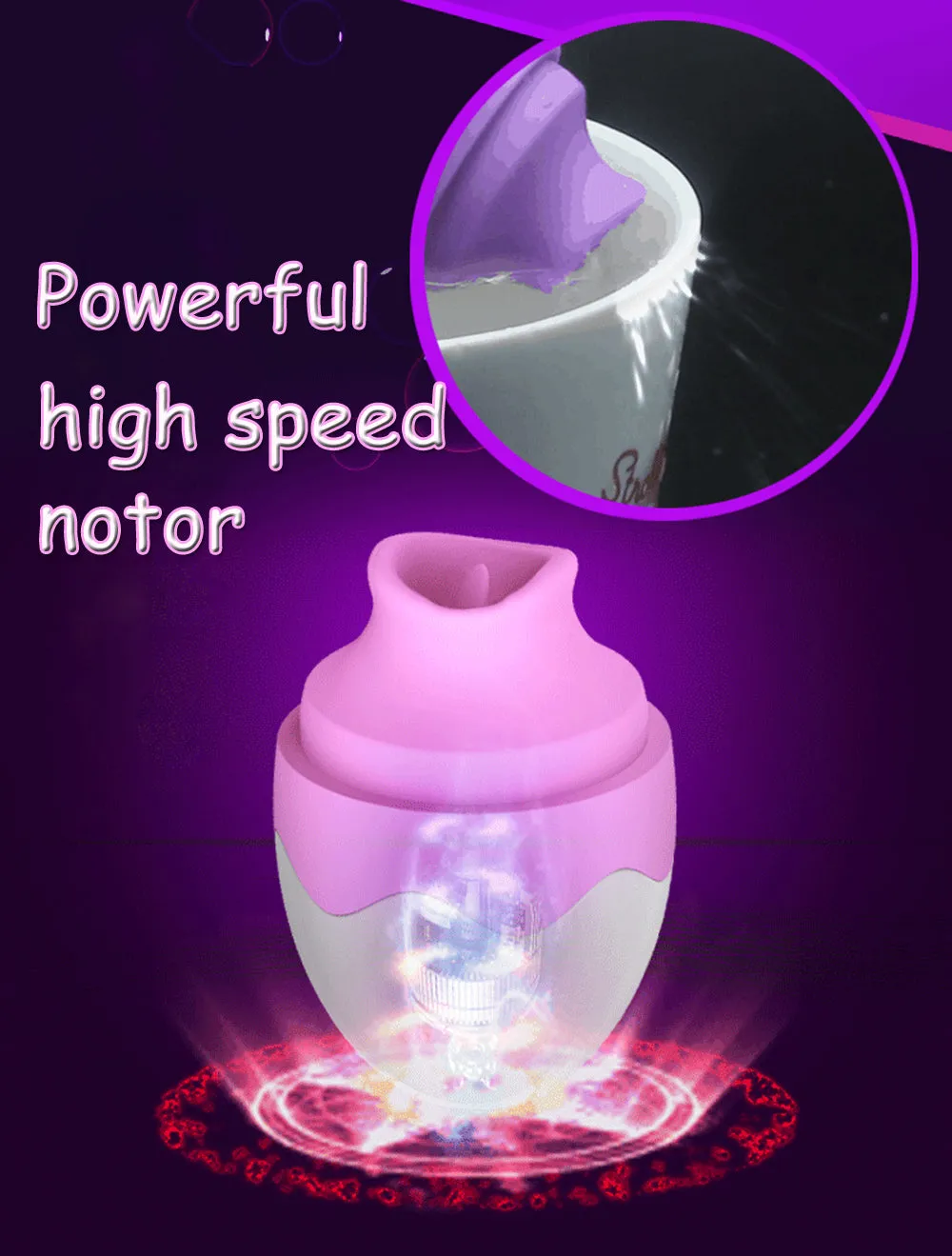 Oral Tongue Sex Vibrator Nipple Clitoris Massager Breast Enlarger
