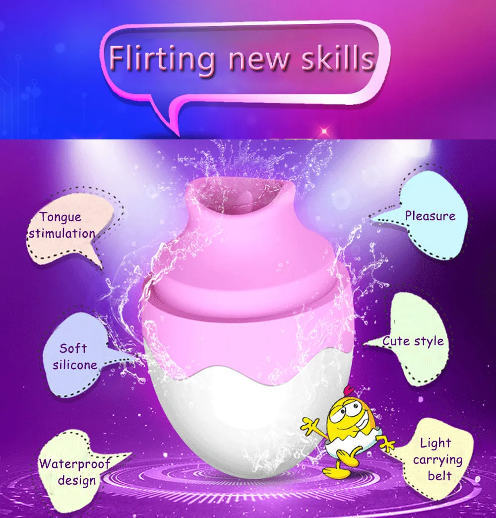 Oral Tongue Sex Vibrator Nipple Clitoris Massager Breast Enlarger