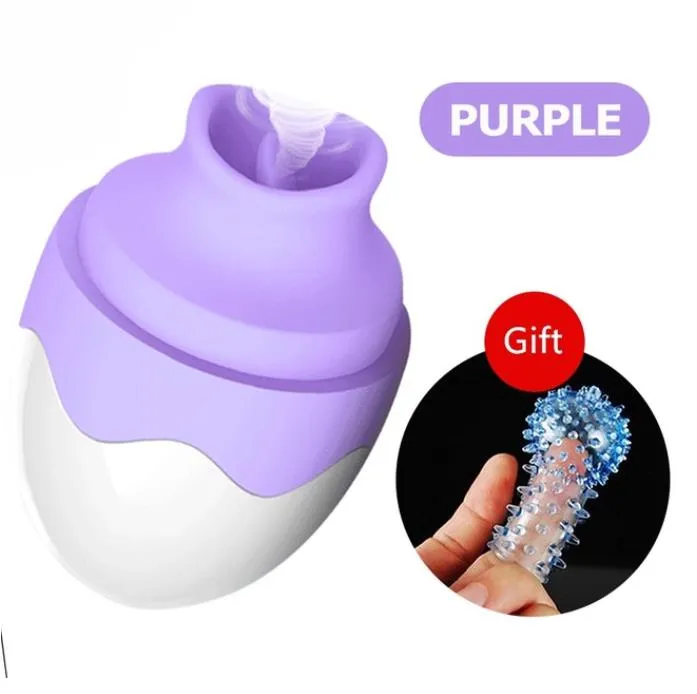 Oral Tongue Sex Vibrator Nipple Clitoris Massager Breast Enlarger