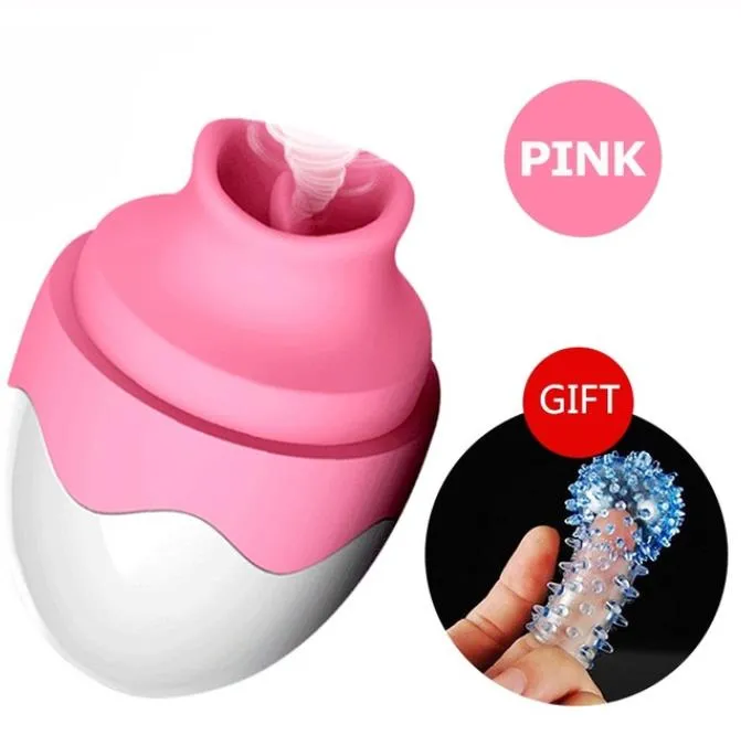 Oral Tongue Sex Vibrator Nipple Clitoris Massager Breast Enlarger