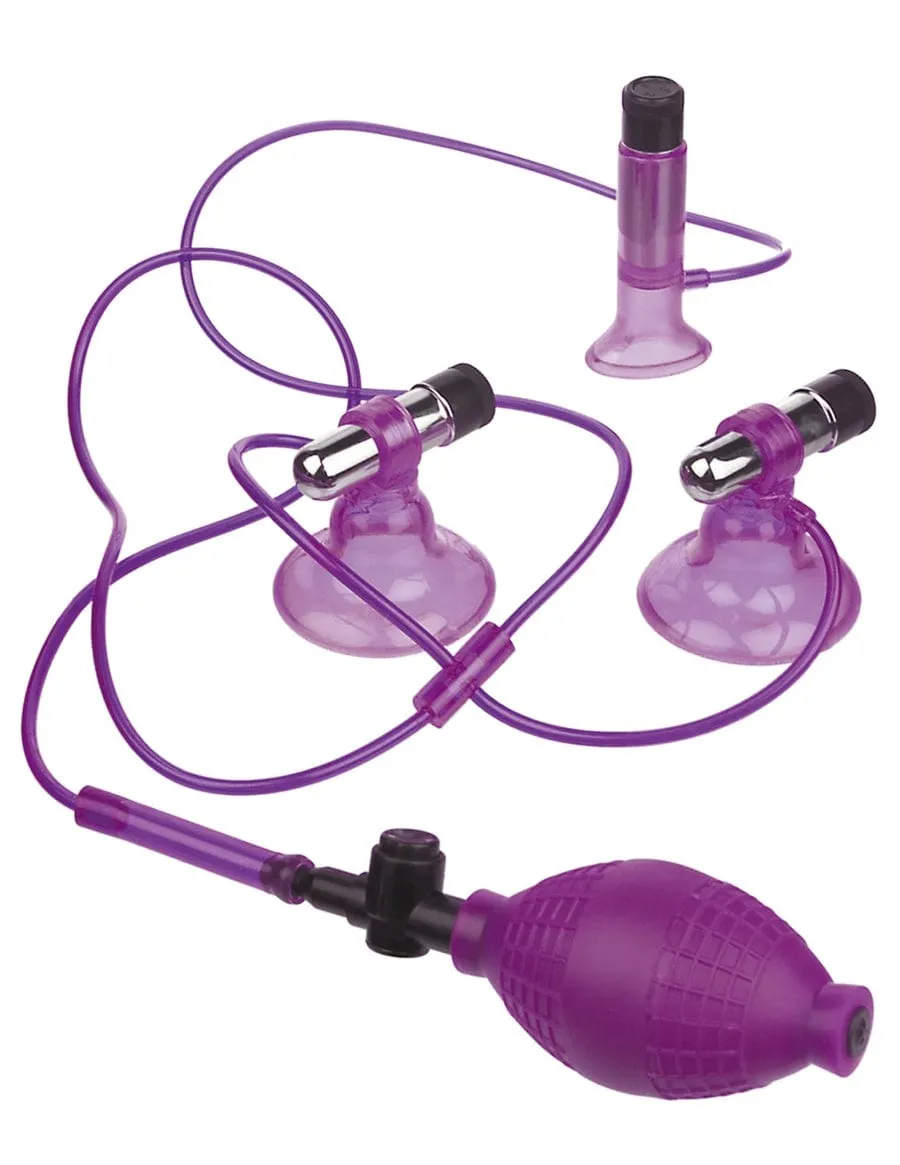 Pipedream Products Fetish Fantasy Vibrating Triple Suckers