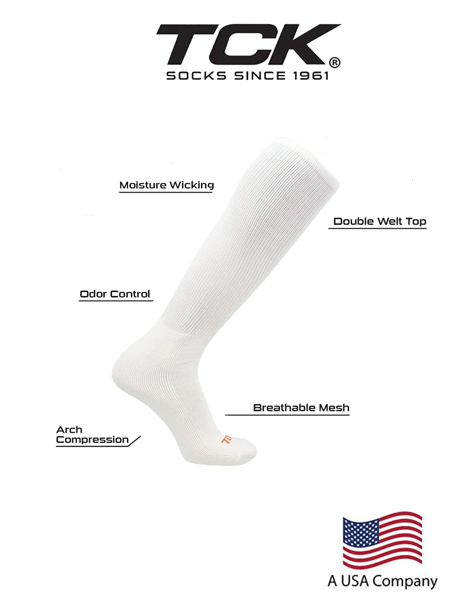 Prosport Performance Tube Socks Adult Sizes