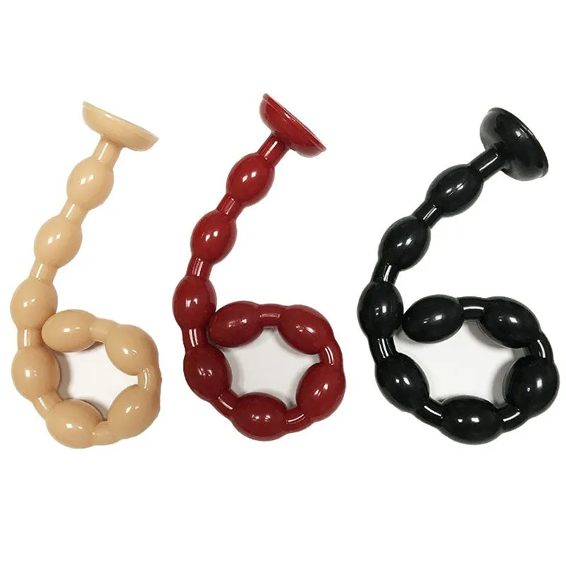 Pull Beads Butt Plug Men Prostate Massage Long Anal Plug