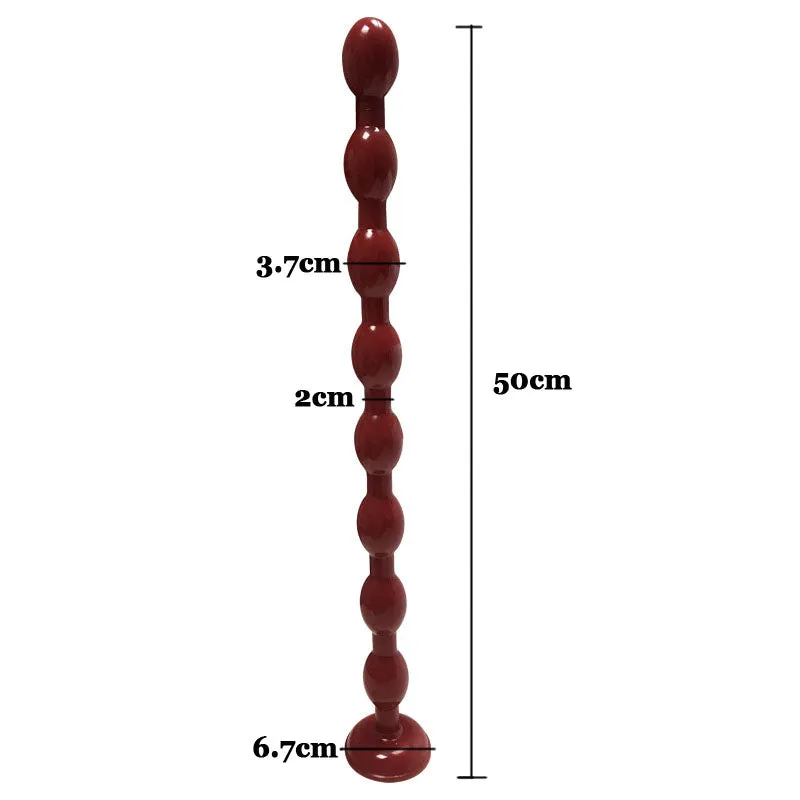 Pull Beads Butt Plug Men Prostate Massage Long Anal Plug