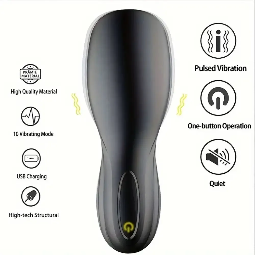 Pulse Vibrating Automatic Electric Masturbator For Cock Massage
