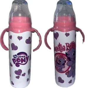 Purple Pony 8oz Stainless Steel Bottle
