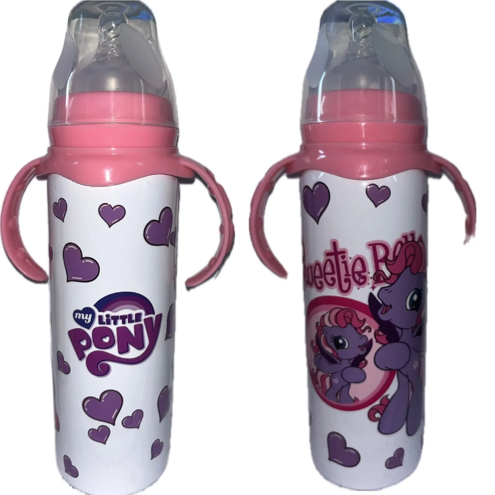 Purple Pony 8oz Stainless Steel Bottle