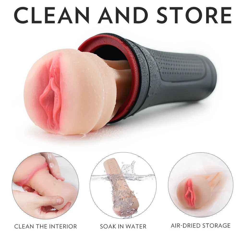 S-HANDE Hercules Realistic Male Masturbator Pocket Pussy Vagina Suction Sex Toy
