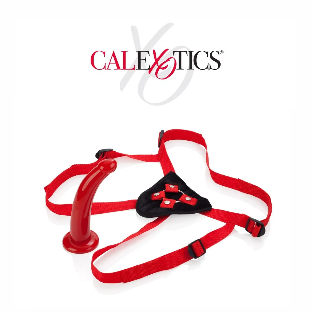 Sophia's Red Rider Strap-On Harness and Dong