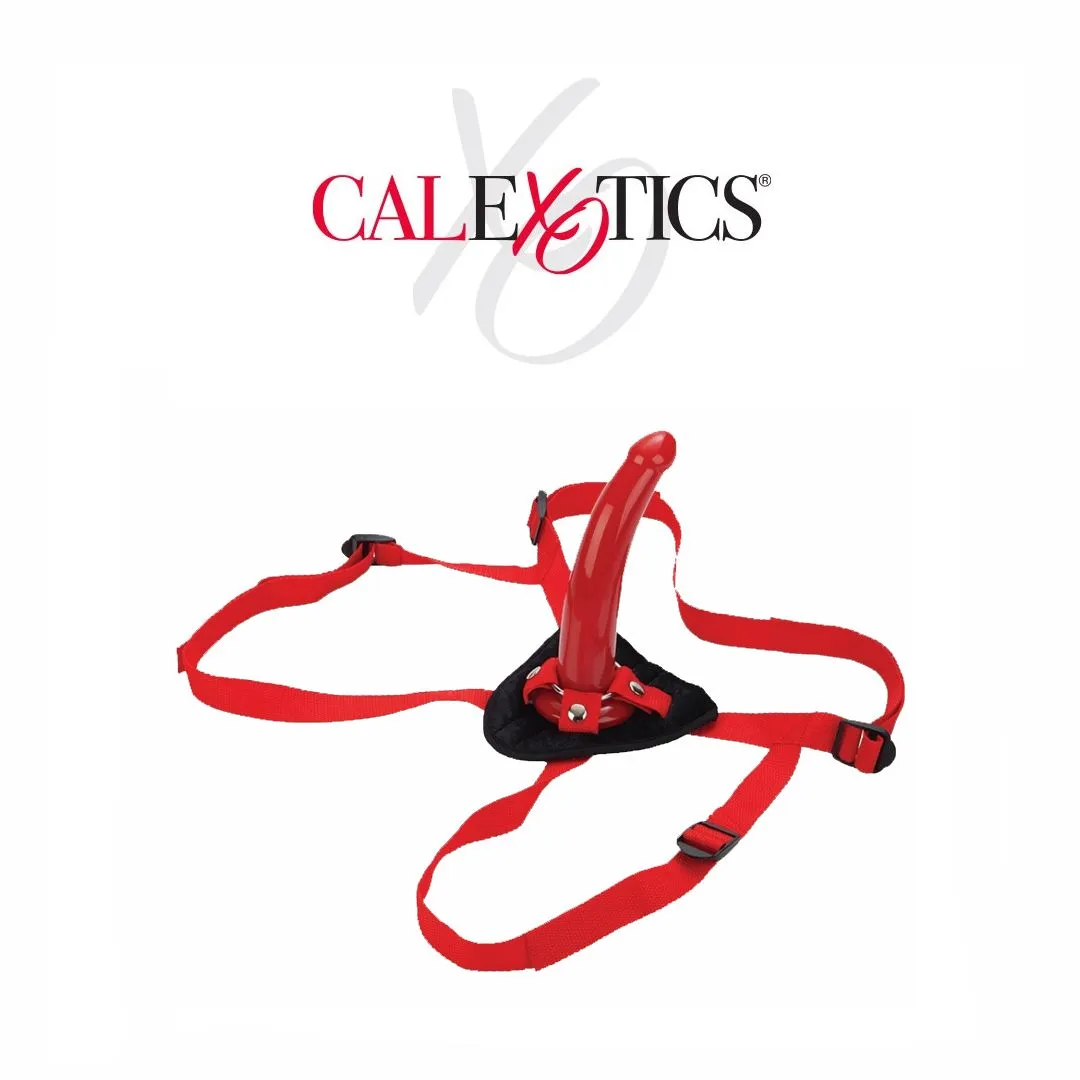 Sophia's Red Rider Strap-On Harness and Dong