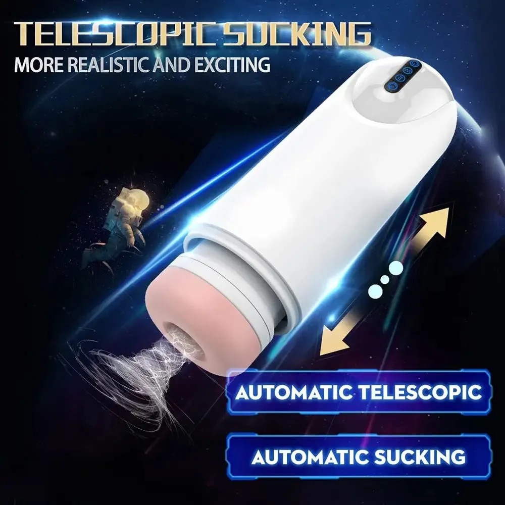 Stretchable Vibration Thrusting Sucking Automatic Masturbator For Males