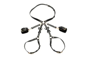 Strict Bondage Harness Bows Xl/xxl Blk