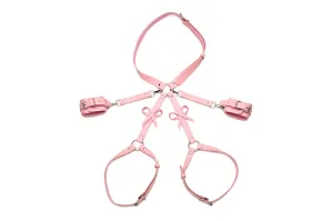 Strict Bondage Harness Bows Xl/xxl Pnk