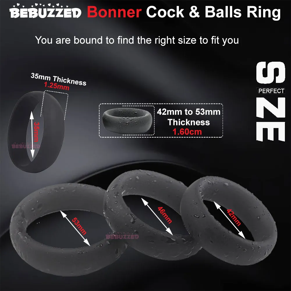 STRONG Rubber Silicone Cock Ring Penis Erection STAY HARD Delay Rings Sex Toy