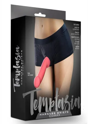 Temptasia Harness Brief Xlg Blk